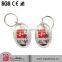 many kinds of round clear acrylic keychain