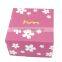 Fashion watch box flower printing cover paper boxes watch goft box with soft pillow