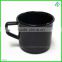 Black style 100%melamine cup with handle popular in 2016