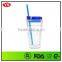 16oz bpa free double wall plastic mugs for promotion