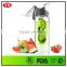 700ml tritan plastic drink juice bottle with fruit infuser