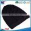 Promotional custom winter keep warm beanie black knitted hat