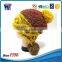 2016 new design Knit pattern ear flaps knitting hat with pom pom