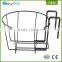 Made in china balck Iron metal wire garden hanging flower pot rack