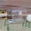 Clear glass tumbler with 8 oz capacity