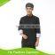 Customized With Good Quality Double Breasted Black Chef Uniform