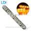 Promotion!white and yellow color led car turn signal drl light