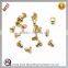 Sample Free 4mm Hollow Rivets Brass Gold Rivet
