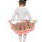 Baby Girls Cheap tutu pettiskirt baby ruffled skirt wholesale sequin pettiskirt set with cotton top