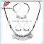 No.1 yiwu exporting commission agent wanted latest chain necklace/earrings/bracelet jewelery set for woman