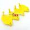 blank ear tag for pig in yellow 32*32 mm