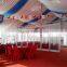 Outdoor aluminum structure tent with glass wall for wedding party event for sale