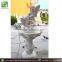 White marble angel fountains
