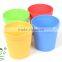 Round Flower Pot Colorful Garden Plastic Flower Pot Decorative Plastic Flower Pot