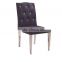 simple design botton decoration stainless stee dining chair