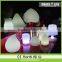 Rotational moulded plastic LED round drum chair