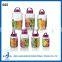 big capacity hot sale 2-18L clear cylinder glass jar with plastic lids & plastic handle