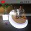 2016 new Modern led light Plastic Round bed circular beds bedroom furniture