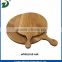 Round pine wood cutting board