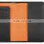 Customized Personalized black grain leather passport holder with card slot