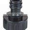 1/2" plastic 4 pcs hose nozzle set with hose connector for garden watering