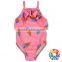 Summer Kids Swimwear Fish Scale Pattern Design Ruffle Sleeveless Wholesale Baby Girls Swimsuit