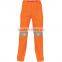 OEM orange 100% Cotton hi vis safety cargo work pants for men