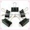 25mm high quality black color stationery metal binding clips