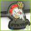 Flated or Embossed pvc 3d rubber label for clothes