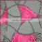 Embroidery design organza fabric, fashion swiss lace sequin fabric for dress