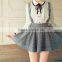 School pleated plaid skirts shirts uniform suits factory price