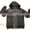 hot stock man hoody quilted jacket faux leather jacket men
