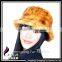 CX-C-173B  Custom Wholesale Lady Cap Mink Fur Women Bucket Hat