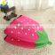 Wholesale popular strawberry shaped soft pet dog bed
