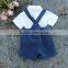 2017 New arrival toddler Summer Children's Clothing Sets Wholesale Baby Clothes white shirt and shorts new baby suit