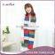 Wholesale patchwork knit scarf/knit fabric scarf/knitted scarf