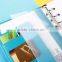 48K faux leather cover agenda planner portable loose-leaf planner with elastic band/insert pocket/pen holder