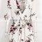 2017 New Chiffon White Chiffon Romper , Women Floral Jumpsuits
