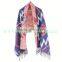Classic Design Knitted Rabbit Fur Long Scarf With Fur Tassel Animal Fur Knitted Muffler Soft Touch