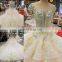 LS00296 Sheer top lace beaded top sheath boat neck wedding dresses pakistani bridal dresses arrivale corded lace wedding dress