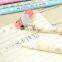 new small pure fresh animal gel pen 0.38 mm black ink Lovely small wooden ruler pen