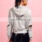 Trade Assurance Yihao 2015 Woman Solid Custom Active Gym Wear Fitwear Top Wear Sweatshirt Hoodie
