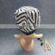 100% Acrylic Custom Make Black and White Strips Beanie Hat