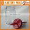 Custom Printed 16oz Plastic Mason Jar Tumbler With Straw And Handle