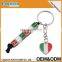 Customized design logo italy map souvenir keyring pendant