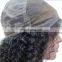 Hot selling high quality afro kinky curly lace front wig indian remy wig