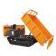 China sale diesel price rubber track carrier dumper 3 tons crawler dump truck