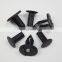 100pcs Universal Clip Black Nylon Retainer Head Fit for GM