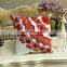 i@home Creative Flower Cotton Canvas Embroidered Sofa Pillow Cushion Cover