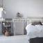 Storage cube dresser home storage tower constructed by steel wooden top and 4 foldable cloth fabric drawer dresser